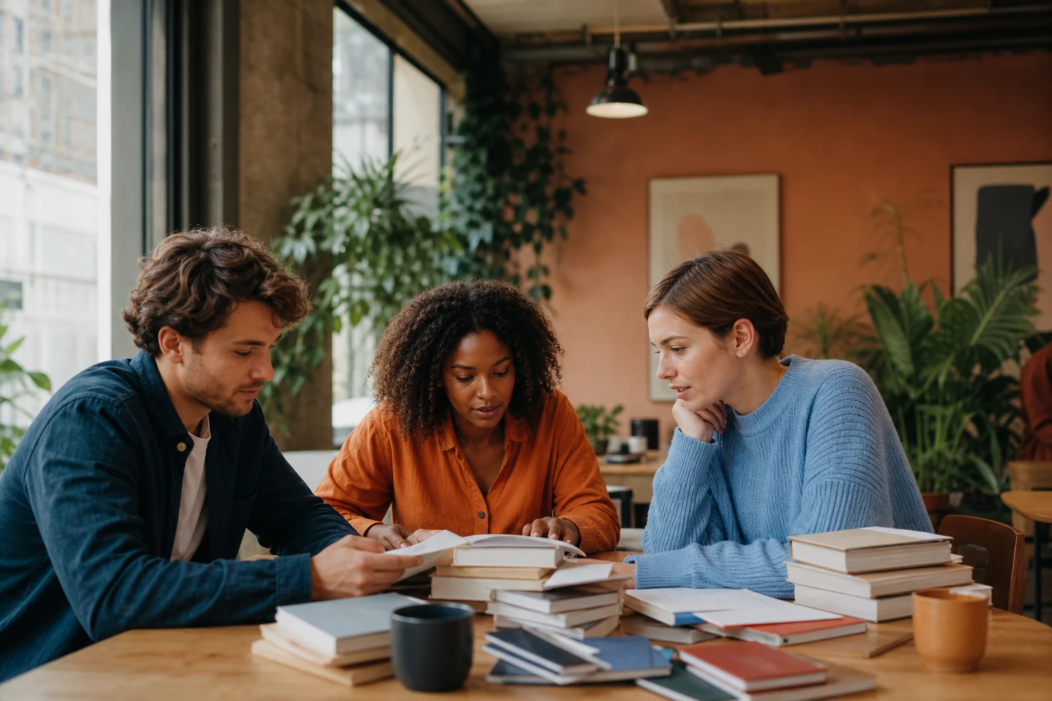 Editorial team reviewing building guides